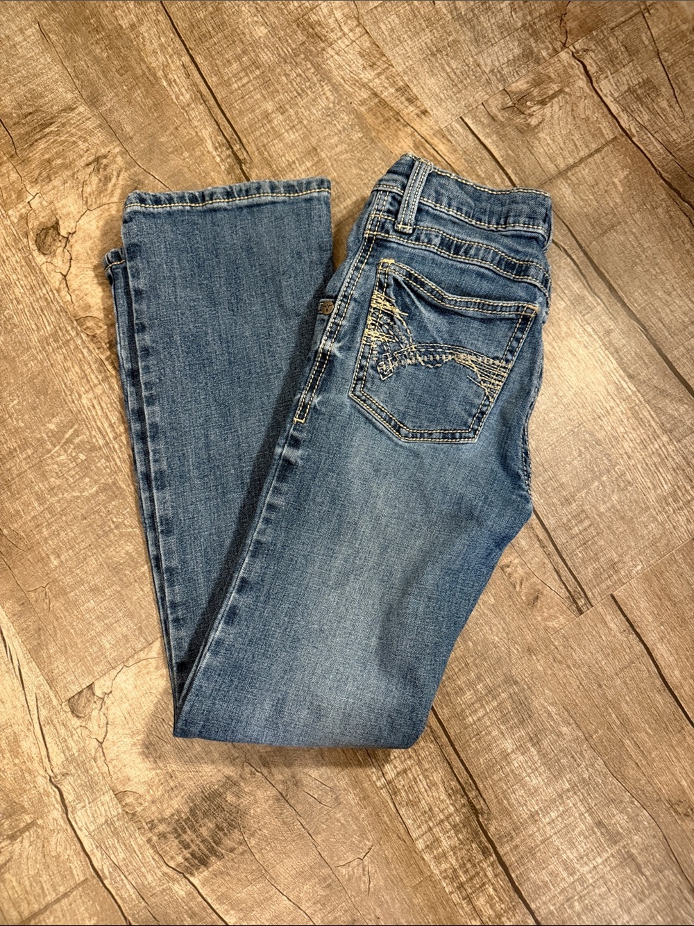 Wrangler20X  Kids Blue Denim Jeans with Embroidered Back Pocket size 12